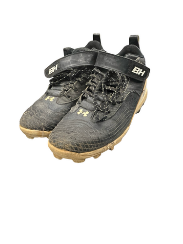 Used Under Armour Basball Bb Sb Cleats Black Junior 04.5 11682-s000118998
