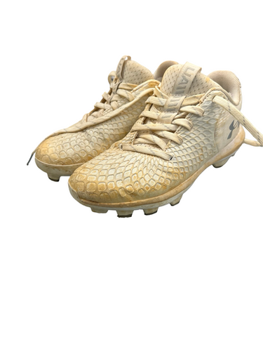 Used Under Armour Basball Bb Sb Cleats White Junior 01.5 11682-s000119397