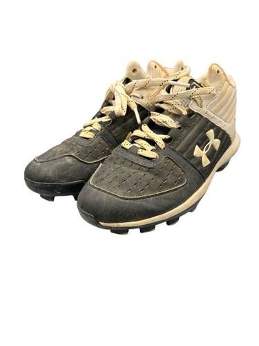 Used Under Armour Basball Bb Sb Cleats Black Junior 02 11682-s000119456