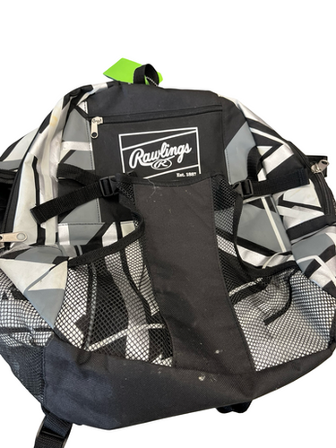 Used Rawlings Backpack Bb Sb Player Backpack White 11682-s000123904
