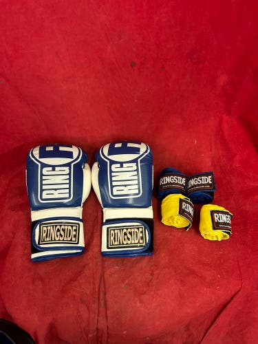 Ringside the best in boxing L/XL boxing gloves, kick boxing, MMA gloves with ringside wrist wraps