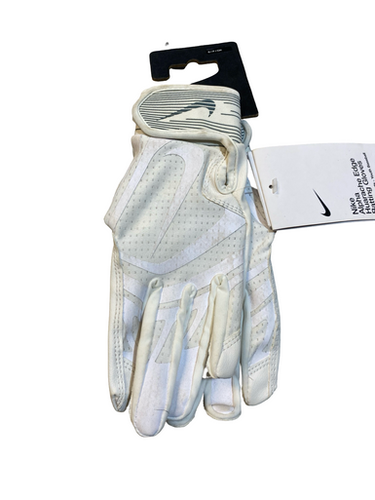 Used Nike Bb Sb Batting Gloves White Sm 11706-s000378507