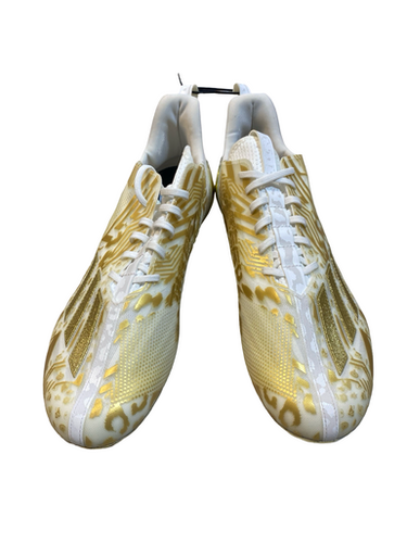 Used Adidas Adult Fb Cleats Gold Senior 14 11706-s000378504