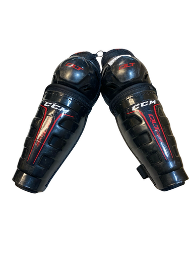 Used Ccm Qlt Edge Intermediate Shin Guards Black 14" 11706-s000378388
