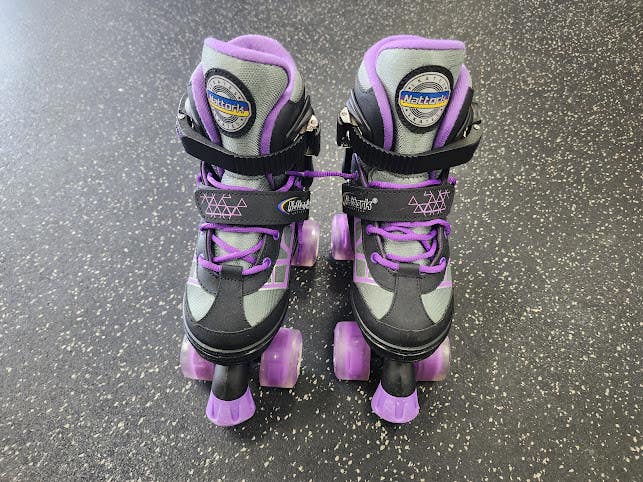 Used NATTORK Child Roller Quad Skates Black Adjustable 11849-S000040352