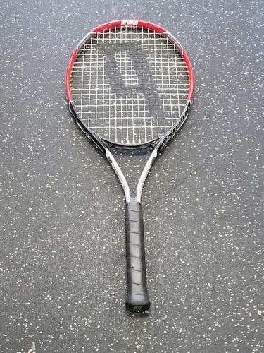 Used Prince WIMBLEDON TOURNAMENT II Adult Tennis Racquet Black 4 1/4" 11849-S000040423
