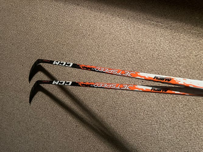 (2 Pack) Senior CCM JetSpeed FT9 Pro Right Handed Hockey Stick P28 75 Flex Pro Stock (New)