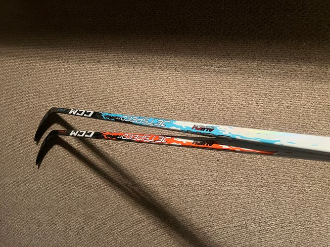 (2 Pack) Senior CCM JetSpeed FT9 Pro Right Handed Hockey Stick P28 75 Flex Pro Stock (New)