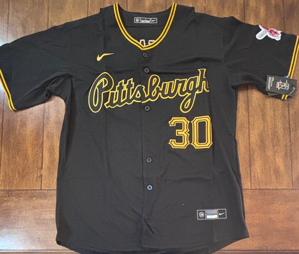 Pittsburgh Pirates Paul Skenes Black Adult Large Jersey  NWT