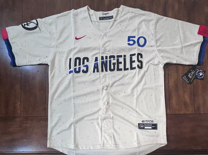 Los Angeles Dodgers Mookie Betts CIty Connect Jersey Adult Large NWT