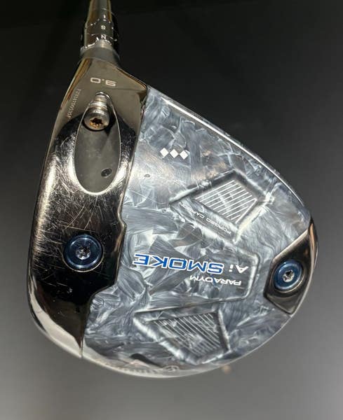 Callaway Paradym Ai Smoke TD Driver 9.0* Stiff Tensei 1K Black 65g