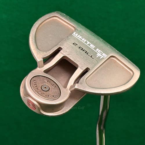 Odyssey White Ice 2-Ball 350g 35" Double-Bend Mallet Putter Golf Club