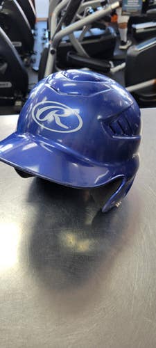 Used Rawlings 6 1 2 - 7 1 2 Batting Helmet No Mask Navy Blue One Size 11497-s000158312