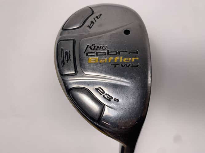 Cobra Baffler TWS 2009 4 Hybrid 23* Aldila DVS-HL 65g Stiff Graphite Mens RH