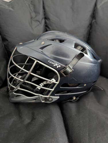 VGC Navy Blue & Silver Cascade CPXR Lacrosse Helmet