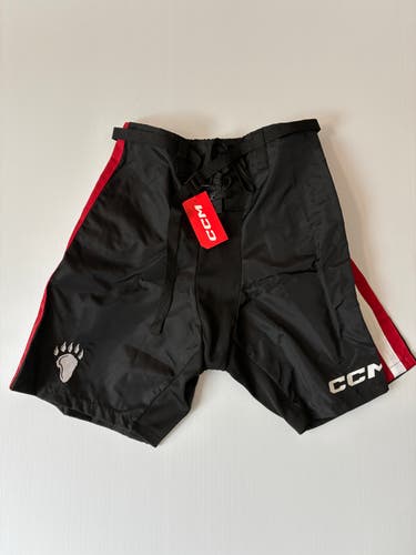 New CCM PP25C Pro Stock Hockey Pant Shells - Black/Red/White