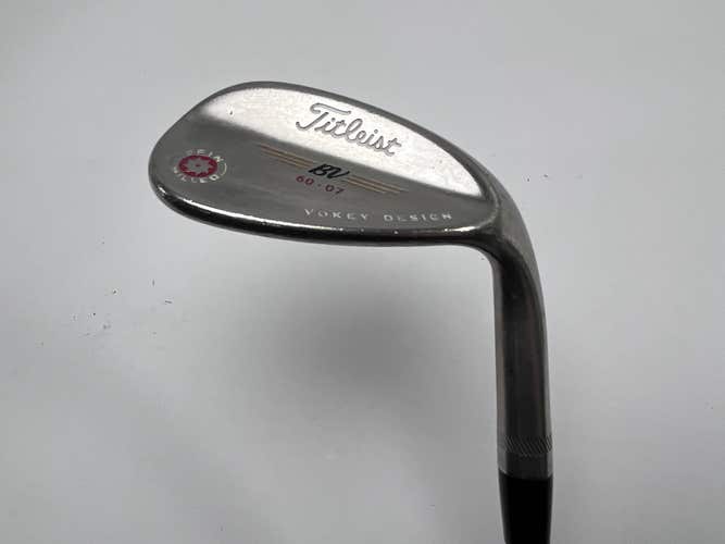 Titleist Vokey Spin Milled Black 2009 Lob Wedge LW 60* 7 DG S300 Stiff  RH