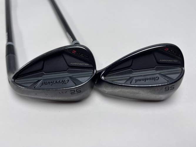 Cleveland CBX 2 Black Satin Wedge Set 52* 11 56* 12 Rotex Wedge Graphite Mens RH