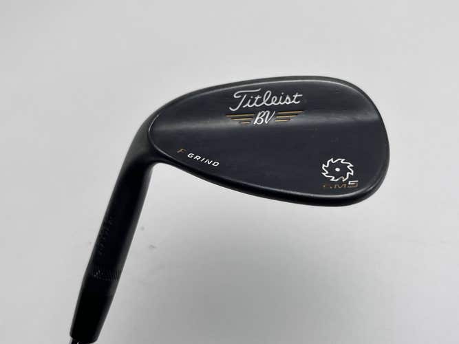 LEFTY Titleist Vokey SM5 Raw Black Wedge 52* 12 Bounce F-Grind Wedge Steel LH