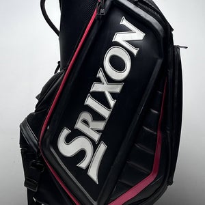 Srixon Tour Staff Bag Black Red 5-Way Divide Single Strap Golf Bag