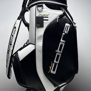 Cobra Display Tour 2022 Staff Bag White 6-Way Divide Single Strap LARGE Golf Bag