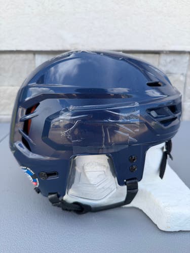 CCM TACKS 710 Pro Stock Hockey Helmet Navy Large 6004
