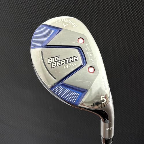 LADIES CALLAWAY BIG BERTHA REVA 5 HYBRID (27 DEGREE) + HEADCOVER