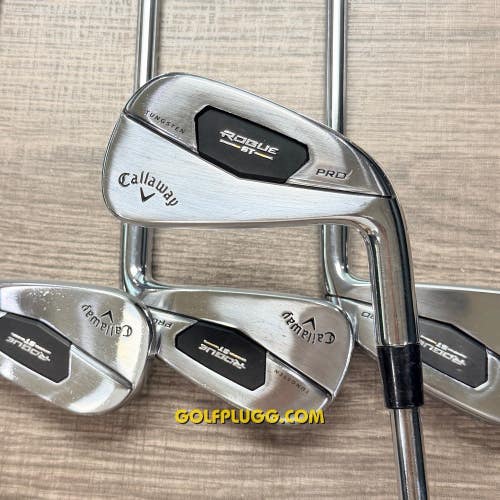 Callaway Rogue ST Pro Iron Set 4-PW / Rifle Steel, Stiff (199)