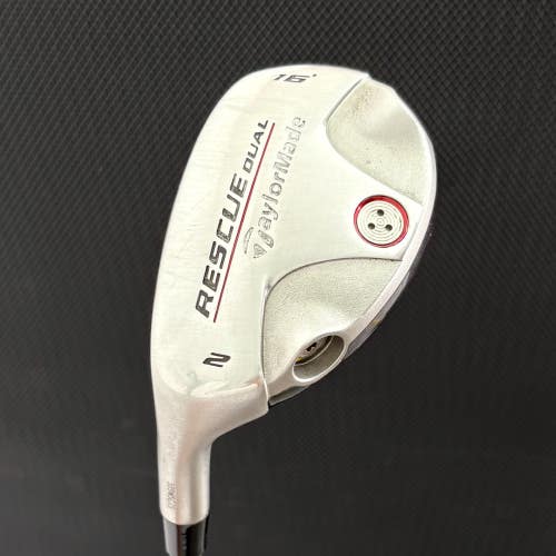 LH TAYLORMADE RESCUE DUAL 2 HYBRID (16 DEGREE) + HEADCOVER