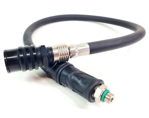 Atomic SS1 Scuba BCD Octo Inflator QD Quick Disconnect Regulator Hose 27"