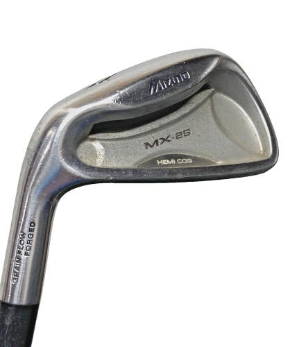 Mizuno MX-25 Hemi Cog Forged 6 Iron Left-Handed Stiff Steel 37.5" Nice CP2 Grip