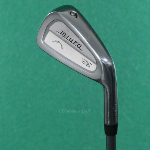 Miura CB-201 Straight Neck Forged Single 6 Iron ACCRA 90i Graphite Stiff