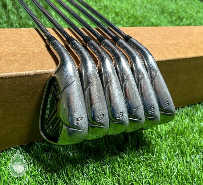 Used LH TaylorMade Burner 2.0 Irons 5-PW 85g Regular Flex Steel Golf Club Set