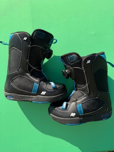 K2 Mini Turbo BOA Snowboard Boots | Size 13Y