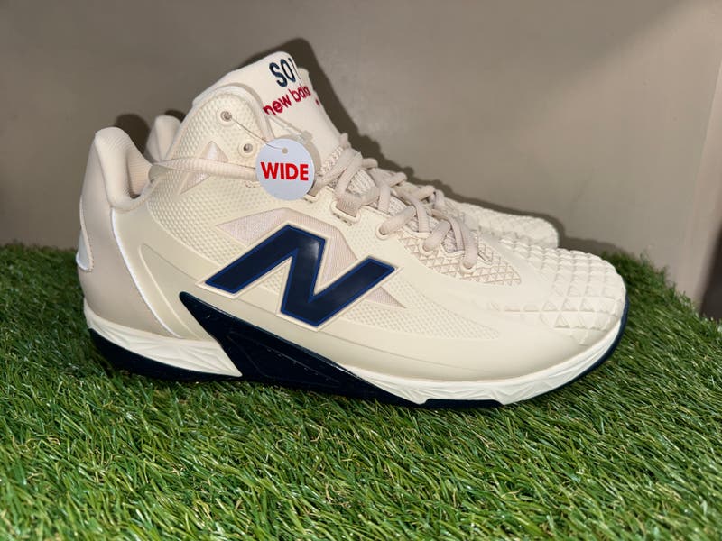 New Balance Fuelcell Ohtani 1 Beige Blue MSHOAC1 Baseball Cleats Men\'s 9.5 Wide New Balance Fuelcell Ohtani 1 Beige Blue MSHOAC1 Baseball  main image 3