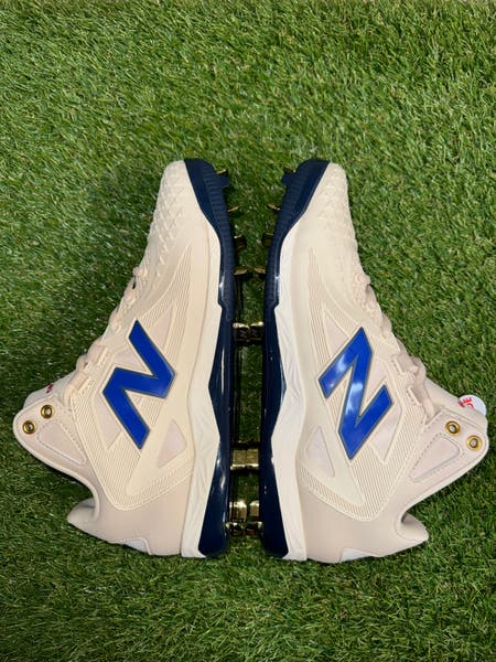 New Balance Fuelcell Ohtani 1 Beige Blue MSHOAC1 Baseball Cleats Men\'s 9.5 Wide New Balance Fuelcell Ohtani 1 Beige Blue MSHOAC1 Baseball  main image 2