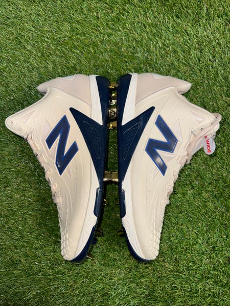 New Balance Fuelcell Ohtani 1 Beige Blue MSHOAC1 Baseball Cleats Men\'s 9.5 Wide New Balance Fuelcell Ohtani 1 Beige Blue MSHOAC1 Baseball  main image 4