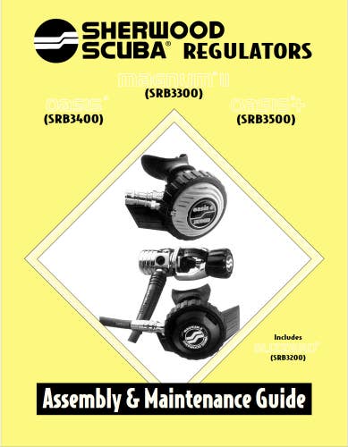Sherwood Oasis + SRB3500 Regulator Assembly Maintenance Guide Manual Scuba Dive