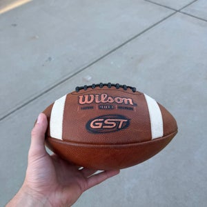 Wilson GST Leather Collegiate Football (Slightly Used)