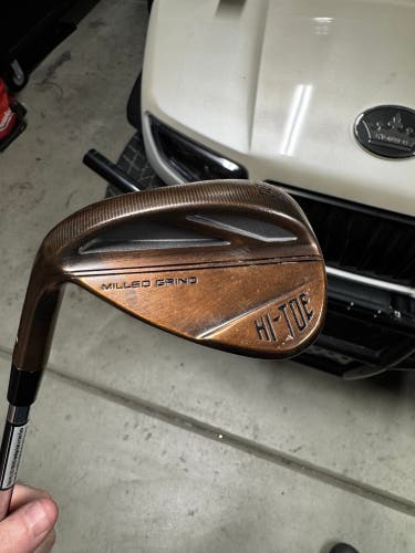 Men's TaylorMade Milled Grind HI-TOE 3 Copper Left Hand Wedge Stiff Flex 50 Degree