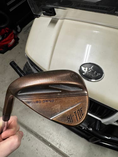 Men's TaylorMade Milled Grind HI-TOE 3 Copper Left Hand Wedge Stiff Flex 56 Degree