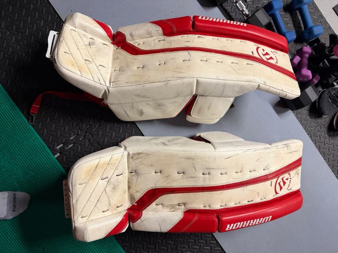 Warrior Ritual G2 Pro Leg Pads Senior 33”+1.5 White and Red