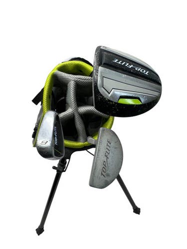 Used Top Flite Jr Golf Set Jr Package Set Rh Grey And Lime 4 Piece 11835-s000208623