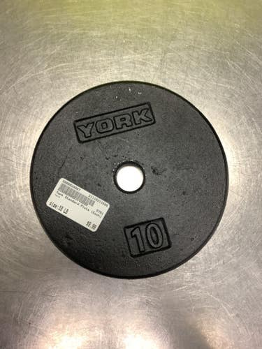 Used York 10 Lb Exercise & Fitness Standard Plates & Sets 11686-s000024086