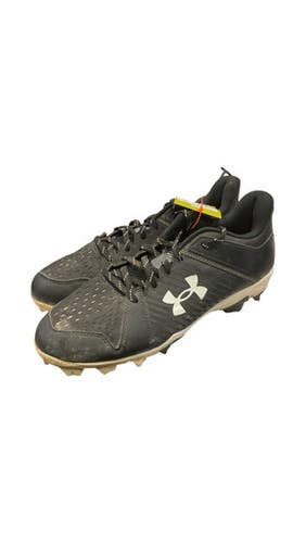 Used Under Armour Leadoff Bb Sb Cleats Black Senior 10.5 11859-s000029536