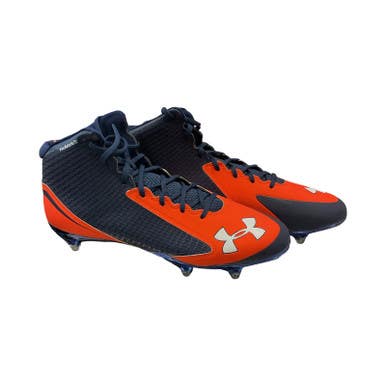 Used Under Armour Adult Fb Cleats Navy Blue Senior 14 11859-s000031221