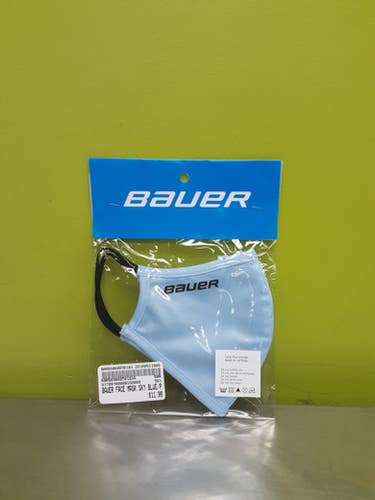 Bauer Face Mask Sky Blue Plad 11686-bar688698501834