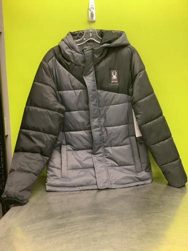 New Spyder Mens Jackt Grey M 11686-63sspffm333-069m