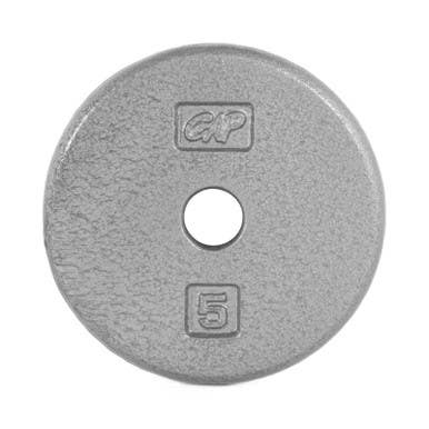 Cap 1" Gray Standard Plate 5lb 11686-caprpg-005