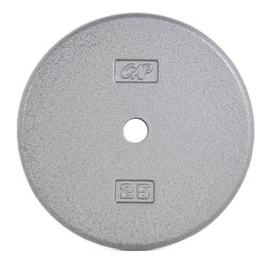 Cap 1" Gray Standard Plate 25lb 11686-caprpg-025